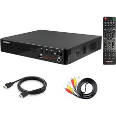 LP-099 DVD grotuvas televizoriui, be regiono CD grotuvas su HDMI jungtimi (1080p didinimas), AV išvestis, USB įvestis, be visų regionų, integruota PAL NTSC sistema