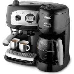 De'Longhi BCO264.1 Espressomaschine und Kaffeemaschine in einem, mit Pumpe, Schwarz, 38 x 24 x 35 cm