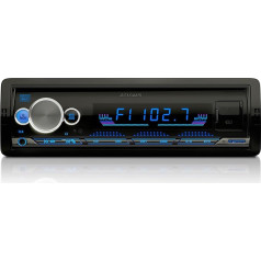 ELGAUS ES-MP850G Universalus 1 DIN automobilinis radijas su 2 USB lizdais, MP3, RDS, ID3, RGB, AUX, SD kortelės lizdu, laisvų rankų funkcija, nuotolinio valdymo pultu