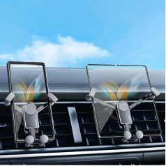 xuenair Z Fold 5 automobilinis laikiklis 【Air Vent Fold 5 4 automobilinis laikiklis, aliuminis, universalus gravitacinis automobilinis laikiklis, skirtas Samsung Galaxy Z Fold 5 4 4 3 S22 S21 iPhone 15 14 Pro Max