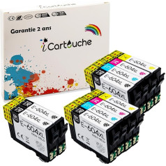 icartouche suderinama rašalo kasetė, skirta Epson 604XL Expression Home XP2200 XP2205 XP3200 XP3205 XP4200 XP4205 Workforce WF-2910DWF WF-2930DWF WF-2935DWF WF-2950DWF (4BK 2C 2C 2M 2Y)