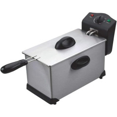 DCG Eltronic FR2759 FR2759-3,5 l, Schwarz, profesionalus fritavimo aparatas (3,5 l, Solo, W), 2000, Edelstahl
