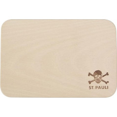 FC St. Pauli Tozenkopf Frühstücksbrettchen Frühstücksbrettchen (smėlio spalvos, aukštas)