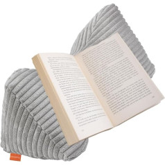 Sleepling Knygos pagalvėlė Skaitymo pagalvėlė 38 x 18 cm Sidabrinės pilkos spalvos Skaitymo pagalvėlė Pagaminta iš minkšto mikropluošto (380 g/m²), Ökotex, skalbiama 30 laipsnių temperatūroje