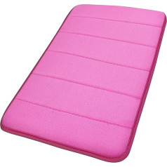 uxcell Hot Pink atminties putų vonios kambario kilimėliai Minkštas ir absorbuojantis neslystantis vonios kilimėlis vonios kambariui 24 x 16 colių