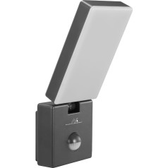 LED judesio jutiklio lempa , PIR judesio jutiklis, pilka, 10W, IP65, 800lm, neutraliai balta (4000K) MCE516 GR