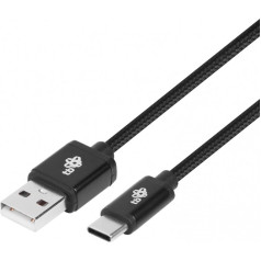 Kabelis usb-usb c 3 m. juodas laidas