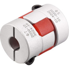 Lanksti voratinklinė jungtis nuo 5 mm iki 7 mm L26 x D20 jungiamojo veleno jungtis, skirta servo varikliui