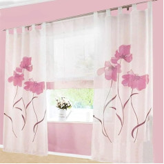 Simpvale 2 dalių užuolaidos Spausdintos gėlės užuolaida gyvenamasis kambarys miegamasis skirtukas Top užuolaida 150 cm pločio