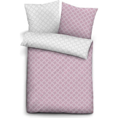 biberna 0068581 Patalynės komplektas su užvalkalu ant pagalvės Medvilninis satinas 1 x 155 x 220 cm ir 1 x 80 x 80 cm Lilac