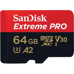 Extreme pro microsdxc 64gb 200/90 mb/s a2 v30 kortelė