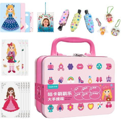 Mimoqk Sticker Art Dot It piešimo projektorius vaikams | Painting Set for Dressing Toys for Kids | Funny Set, Princess Toy for Special Days