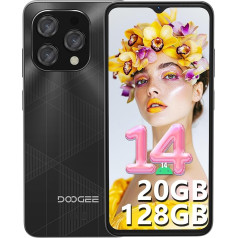 DOOGEE N55PLUS mobilusis telefonas be sutarties, 20 GB + 128 GB (TF 1 TB), 