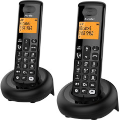 ALCATEL E260 Voice Duo belaidžio telefono paketas - juodas
