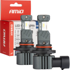 Led automobilių lemputės hibridinės serijos hb4 9006 6000k canbus 60w -04118