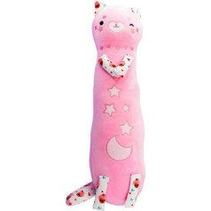 Momomi talismanas tamsoje šviečianti katė šviesiai rožinė 60 cm
