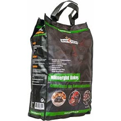 Grillfürst Männerglut Kokosų grilio briketai 10 kg – briketai, pagaminti iš kokoso kevalų, skirti ypač ilgai kepti ant grotelių, pagaminti iš 100 % kokoso kevalų