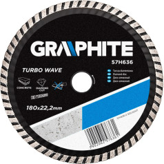 Graphite Deimantinis diskas 180 x 22,2 mm, turbo banga