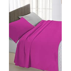 Itališka patalynė Ehebett, Leinen, Fucsia/Grigio, 250 x 300 cm