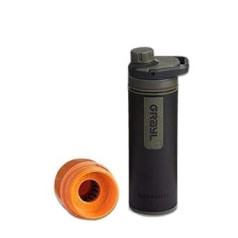 „Gray UltraPress“ lauko ir kelionių vandens filtras, skirtas 150 l vandens filtro kasetės pakeitimui „Camo Black“ su 1 pakaitiniu filtru