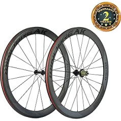 WINDBREAK BIKE anglies plento ratai 700C 50 mm Clincher ratų rinkinys 3k matinis paviršius su lipduku