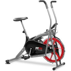 Fitfiu Fitness BELI-150 kryžminis treniruoklis su oro pasipriešinimu, reguliuojamu balnu ir daugiafunkciu LCD ekranu, fitneso prietaisu ištvermės ir kardio treniruotėms