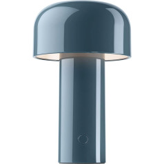 Flos Bellhop F1060014 Įkraunama stalinė lempa Polikarbonatas Pilkai mėlyna Išmatavimai 12,5 cm x 21 cm 21 cm