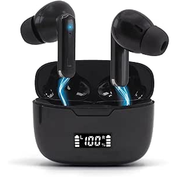 DCB SOUND Bluetooth ausinės 5.3 Bluetooth ausinės su 4 MIC HD ausinėmis Naujos 2023 m. sportinės belaidės ausinės su patobulintomis žemųjų dažnių ausinėmis Įtraukiančio garso Bluetooth ausinės 36H