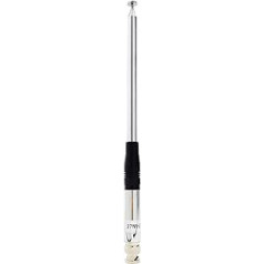 HYSHIKRA 130 cm BNC teleskopinė CB radijo antena, suderinama su Cobra Midland Uniden delniniu 27MHz 2 krypčių radiju