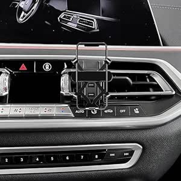 GXQKHFA automobilinio telefono laikiklis suderinamas su 2019-2023 BMW X5 mobiliojo telefono laikiklio priedais X5 G05 X6 G06 G07 X7 (skirta 2019-2023 X5 G05/2020-2023 X6 G06/X7 G07)