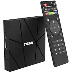Android Tv Box 10.0 2GB RAM 16GB ROM Smart TV Box, T95H Allwinner H616 Quad-Core 6K TV Box, H.265, 3D, 2.4G WiFi, 10/100M Ethernet ir kt.