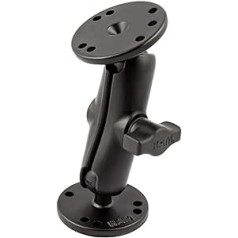 RAM Mount Dual Socket Arm W/2 2,5 Zoll apvalūs pagrindai