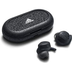 Adidas FWD-02 Sport Wireless Bluetooth ausinės, bėgančios ausinės, IPX5 reitingas, atsparus prakaitui ir vandeniui, 25 valandų grojimo laikas, nakties pilka spalva