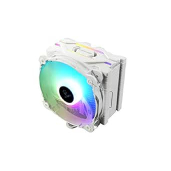 ENERMAX oro aušintuvas RGB Adresuojamas baltas, skirtas Intel / AMD Ryzen, tylus ventiliatorius 14 cm RGB Adresuojamas