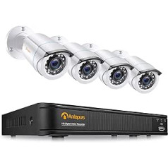 Anlapus Full HD 1080P lauko vaizdo stebėjimo kamerų sistema, skirta CCTV namų stebėjimui