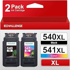 ECHALLENGE PG-540 XL CL-541 XL Suderinamas su „Canon“ spausdintuvų kasetėmis 540 541 XL daugiapakopės kasetės, skirtos Pixma TS5150 MG3650 MG3600 MG4250 MX475 MG310 Col10 MX535 MG310