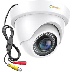 Anlapus HD 1080P lauko kupolinė stebėjimo kamera Keturi viename kamera su OSD meniu, 20 m IR naktinis matymas, palaiko CVI/TVI/AHD/960H, balta