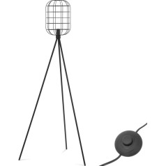 Grindinis šviestuvas su E27 tinklelio gaubtu, 163 cm