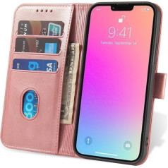 Dangtis su atvartu ir pinigine skirta Xiaomi Redmi Note 12 5G / Poco X5 5G Magnet Case rožinis