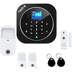 Sistema di Allarme casa Kit Wireless Senza fili, WiFi, GSM, rinkinys Dadvu DV-2AT, Combinatore Telefonico, 100 Zone, App Smart Life (Tuya), suderinamas Google Home ir Alexa