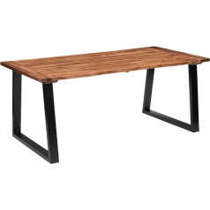 Vidaxl Akacijų masyvo valgomojo stalas 180 x 90 cm