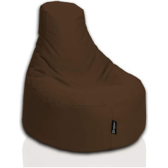 Bubibag Žaidėjų pupų maišas, poilsio kėdė, žaidimų pupų maišai, vidaus ir lauko pagalvėlė vaikams ir suaugusiesiems (80 cm skersmens, ruda)