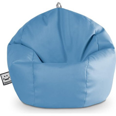 Happers Vaikiškas dirbtinės odos vidaus Bean Bag Sky Blue