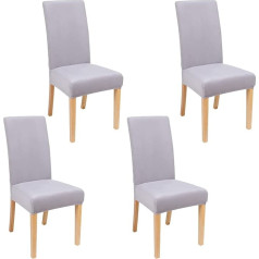 ‎Smiry Smiry Velvet Stretch valgomojo kambario kėdžių dangteliai Minkšti nuimami skalbiami valgomojo kambario kėdžių dangteliai