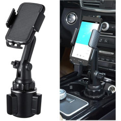 CGEAMDY Kfz-Halterung Für Getränkehalter, taurės antgalis Auto Telefon Halter Universal-Verstellbarer Schwanenhals Auto-Halterung, 360 Grad Autotassenhalter Für Smartphone