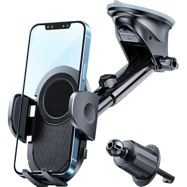 JNNJ Handyhalterung Auto, 360° Drehung Kfz Handy Halterung, Universal Handyhalter Auto Mit Starker Saugnapf, Auto Handyhalter Saugnapf Für Armaturenbretter, Scheibe