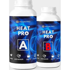 Resin Pro ® Heat Pro Atspari įbrėžimams, blizganti, lanksti dengiamoji derva, atspari įbrėžimams ir karščiui - 450 g