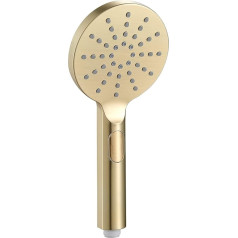 KINGBATH™ Rankinis dušas Apvalus vonios kambario dušo galvutė Vonios dušo rankinis dušas Rankinis dušas Rankinis dušas Šukuotas žalvaris Auksinis 3 srovių tipų režimo funkcija