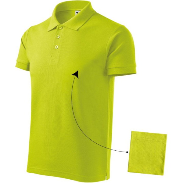 Medvilniniai polo marškinėliai M MLI-21262 laimo žalia / L