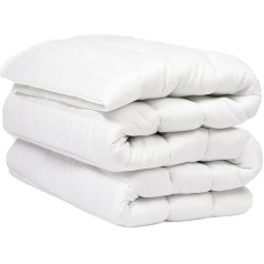 OHS Matratzenschoner mit weicher Mikrofaser, gefüllt, mit elastischen Bändern, flauschig, dick, antiallergen, gesteppt, Bequeme Auflage - Doppelbett